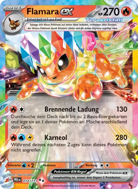 Flareon ex [Burning Charge | Carnelian]