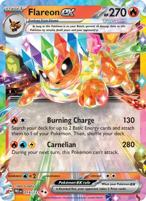 Flareon ex [Burning Charge | Carnelian]