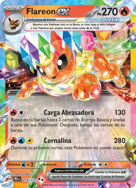 Flareon ex [Burning Charge | Carnelian]