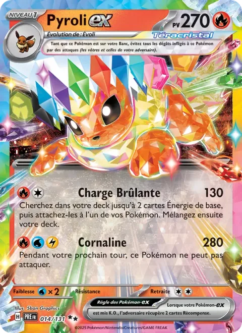 Flareon ex [Burning Charge | Carnelian]