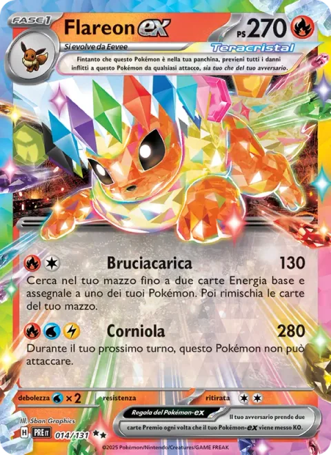 Flareon ex [Burning Charge | Carnelian]