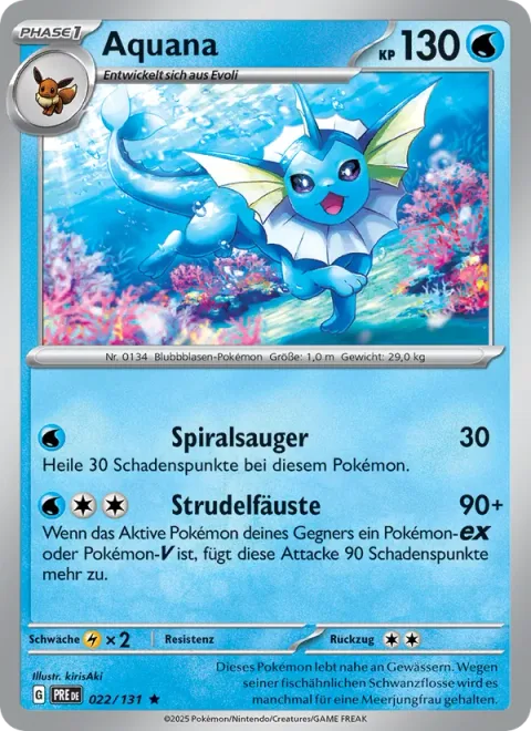 Vaporeon [Spiral Drain | Fighting Whirlpool]