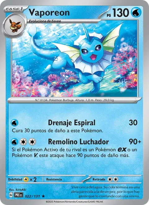Vaporeon [Spiral Drain | Fighting Whirlpool]