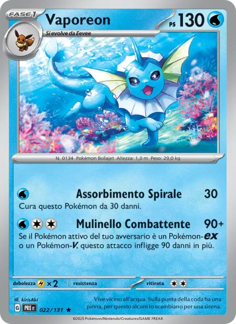 Vaporeon [Spiral Drain | Fighting Whirlpool]