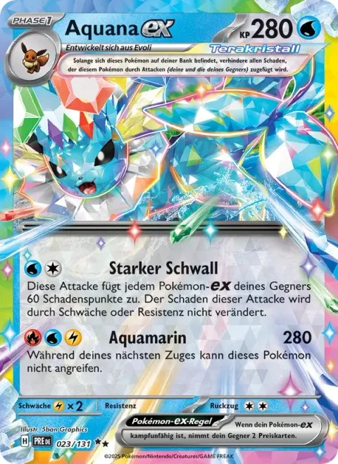 Vaporeon ex [Severe Squall | Aquamarine]