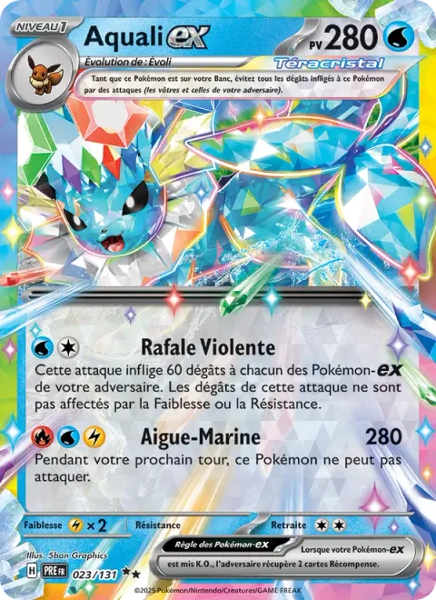 Vaporeon ex [Severe Squall | Aquamarine]