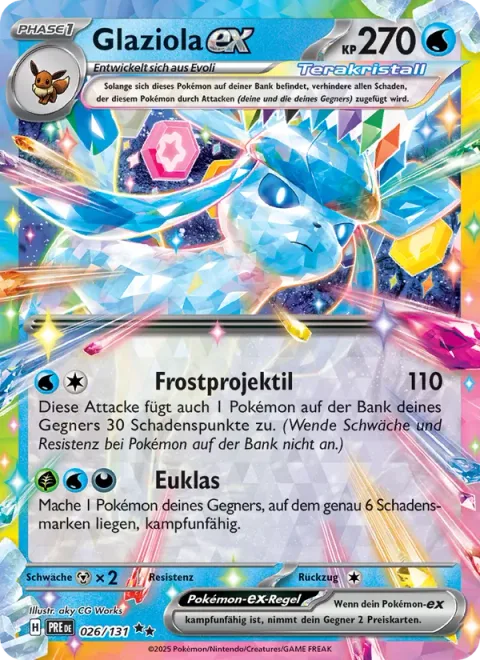 Glaceon ex [Frost Bullet | Euclase]