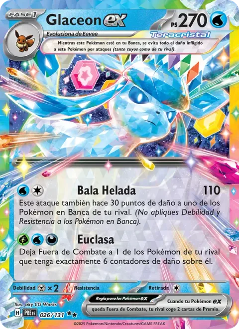 Glaceon ex [Frost Bullet | Euclase]