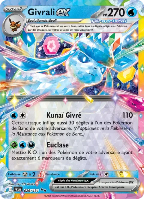 Glaceon ex [Frost Bullet | Euclase]