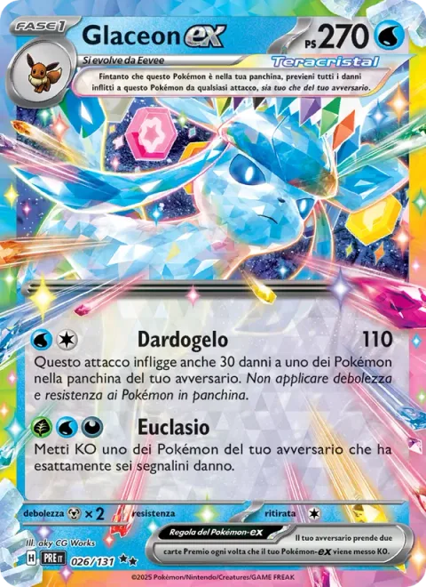Glaceon ex [Frost Bullet | Euclase]
