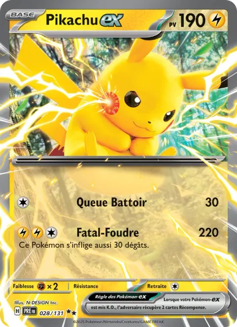 Pikachu ex [Tail Whap | Thunder]