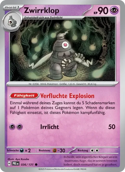 Dusclops [Cursed Blast | Will-O-Wisp]