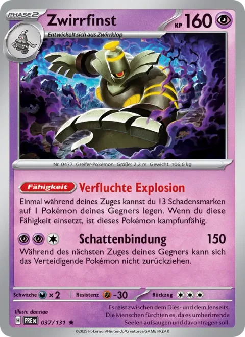 Dusknoir [Cursed Blast | Shadow Bind]