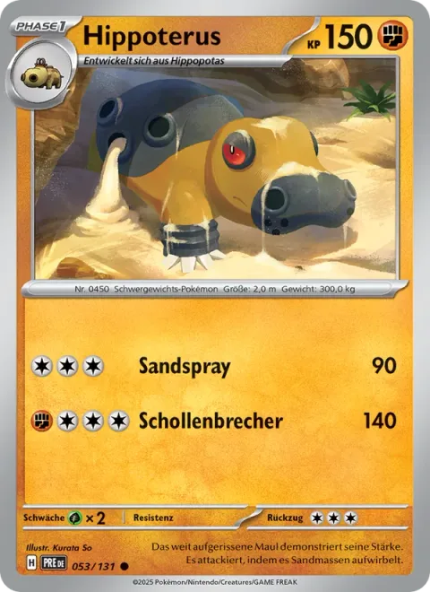 Hippowdon [Sand Spray | Land Crush]
