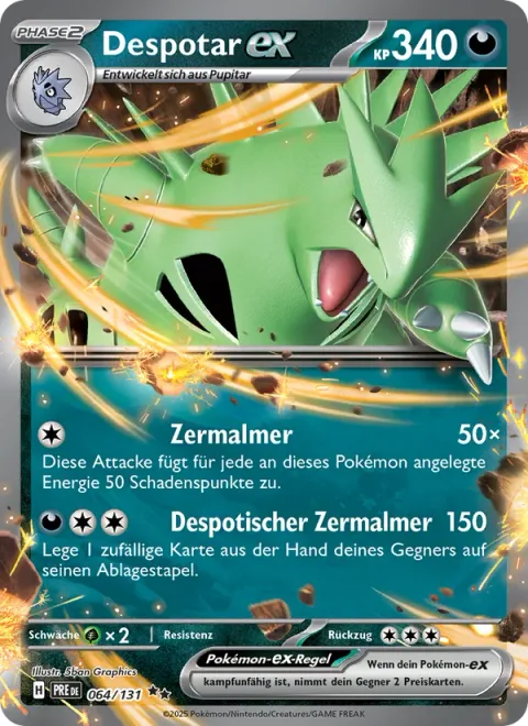 Tyranitar ex [Grind | Tyrannical Crush]