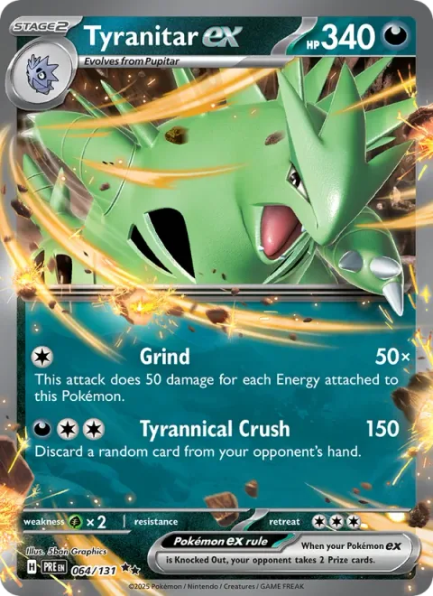 Tyranitar ex [Grind | Tyrannical Crush]