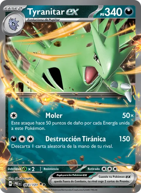 Tyranitar ex [Grind | Tyrannical Crush]