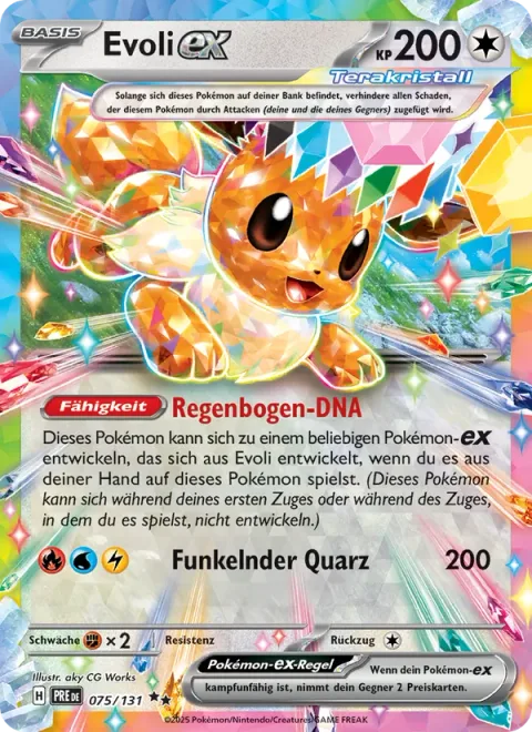 Eevee ex [Rainbow DNA | Coruscating Quartz]