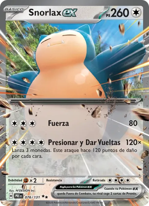 Snorlax ex [Strength | Toss-and-Turn Press]