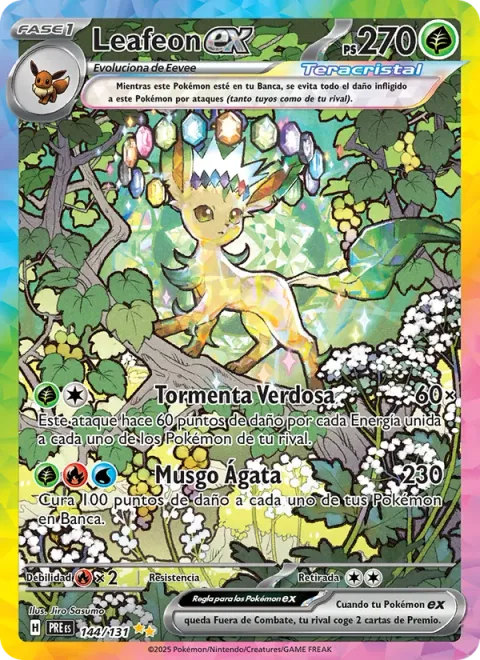 Leafeon ex [Verdant Storm | Moss Agate]