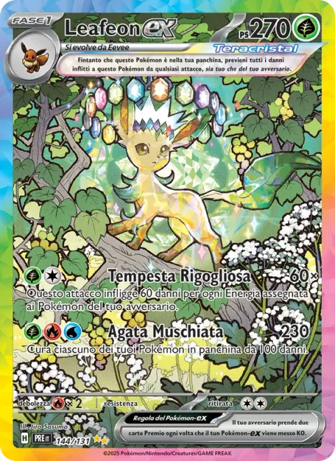 Leafeon ex [Verdant Storm | Moss Agate]