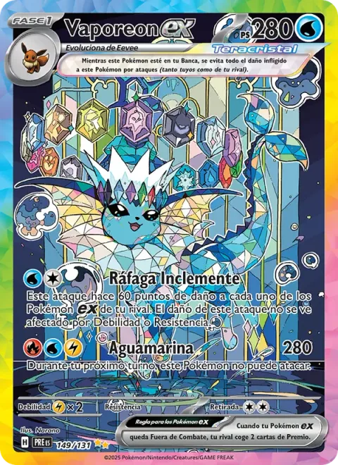 Vaporeon ex [Severe Squall | Aquamarine]