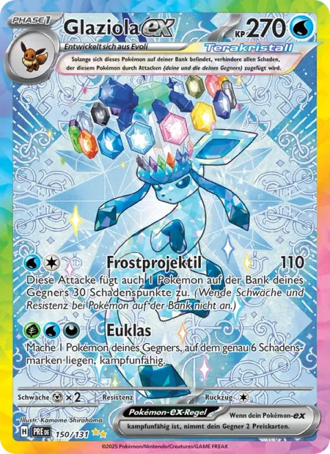 Glaceon ex [Frost Bullet | Euclase]