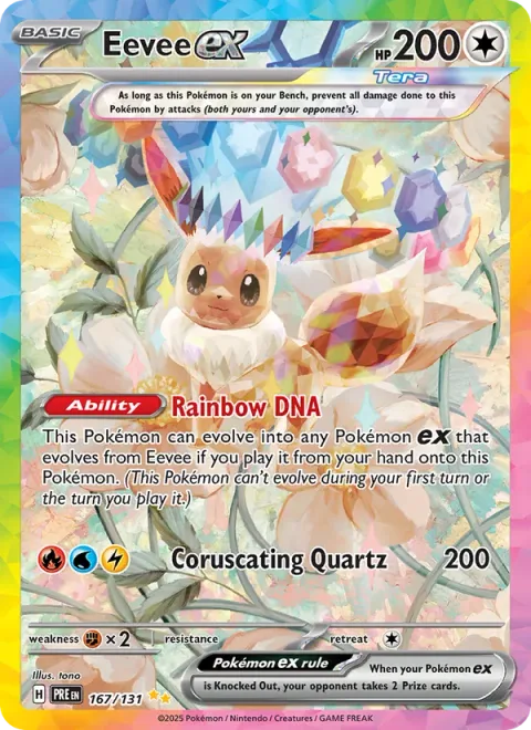 Eevee ex [Rainbow DNA | Coruscating Quartz]