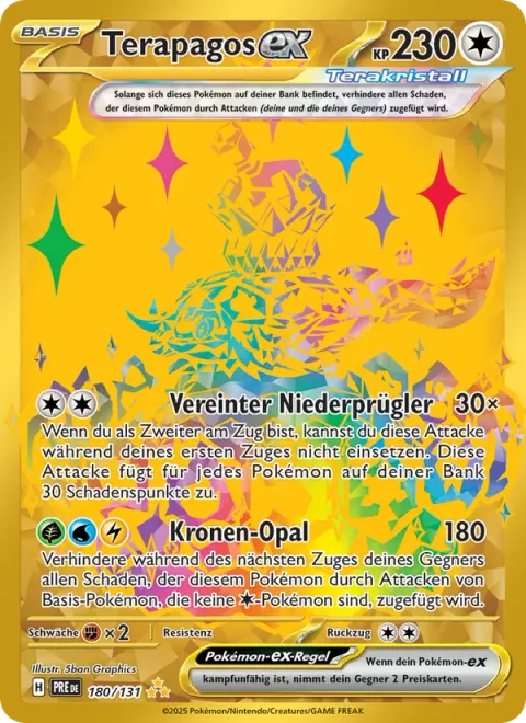Terapagos ex [Unified Beatdown | Crown Opal]