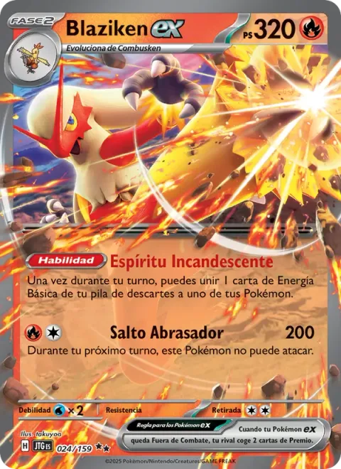 Blaziken ex [Seething Spirit | Smolder-sault]