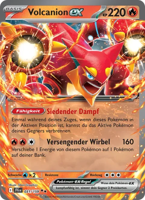 Volcanion ex [Scalding Steam | Scorching Cyclone]