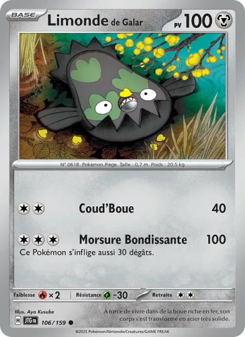 Galarian Stunfisk [Mud-Slap | Bounding Bite]
