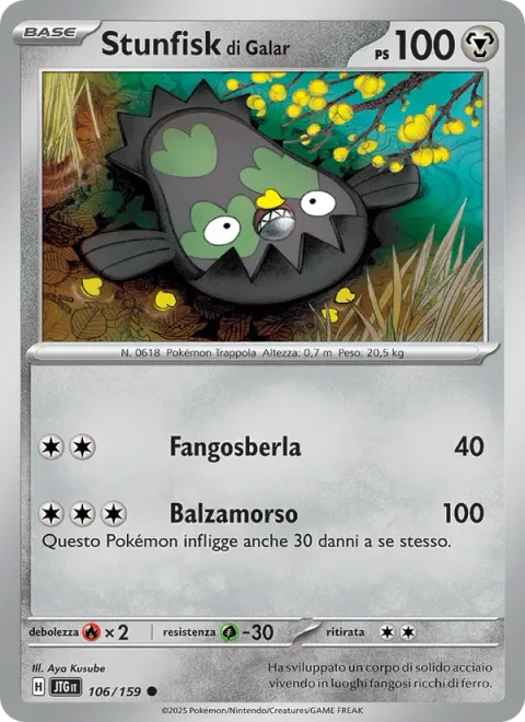 Galarian Stunfisk [Mud-Slap | Bounding Bite]