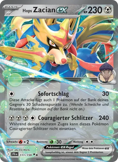 Hop's Zacian ex [Insta-Strike | Brave Slash]