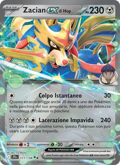Hop's Zacian ex [Insta-Strike | Brave Slash]