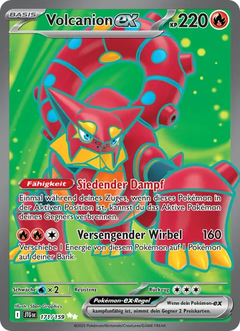 Volcanion ex [Scalding Steam | Scorching Cyclone]
