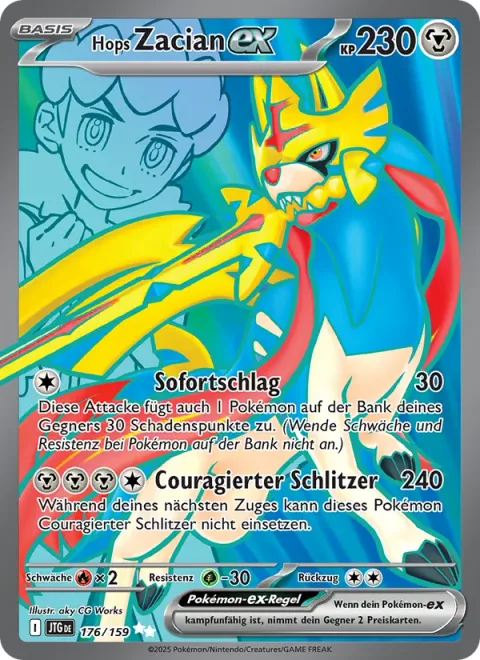 Hop's Zacian ex [Insta-Strike | Brave Slash]