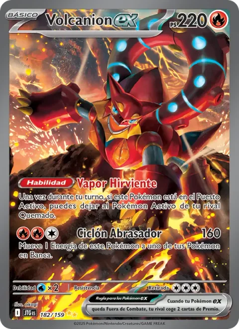 Volcanion ex [Scalding Steam | Scorching Cyclone]