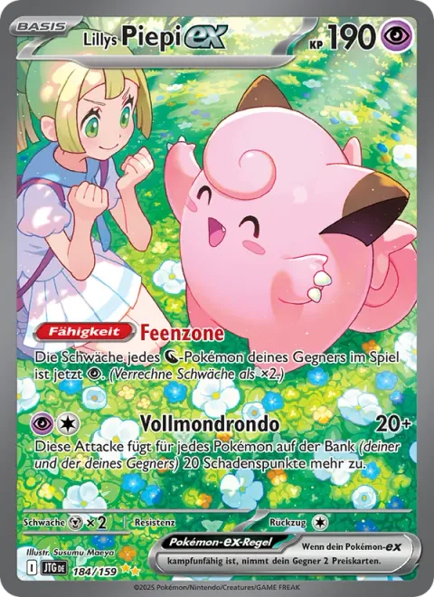 Lillie's Clefairy ex [Fairy Zone | Full Moon Rondo]