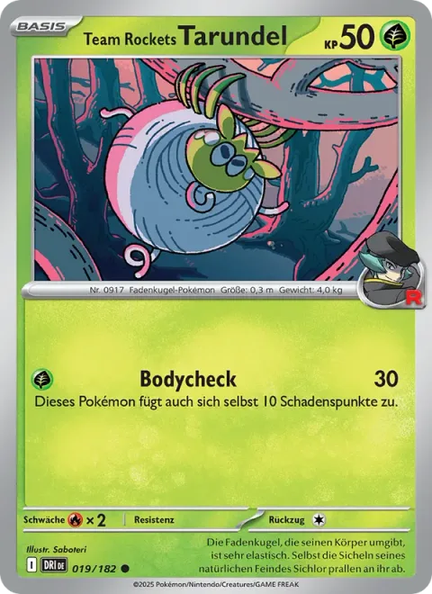 Team Rocket's Tarountula [Take Down]
