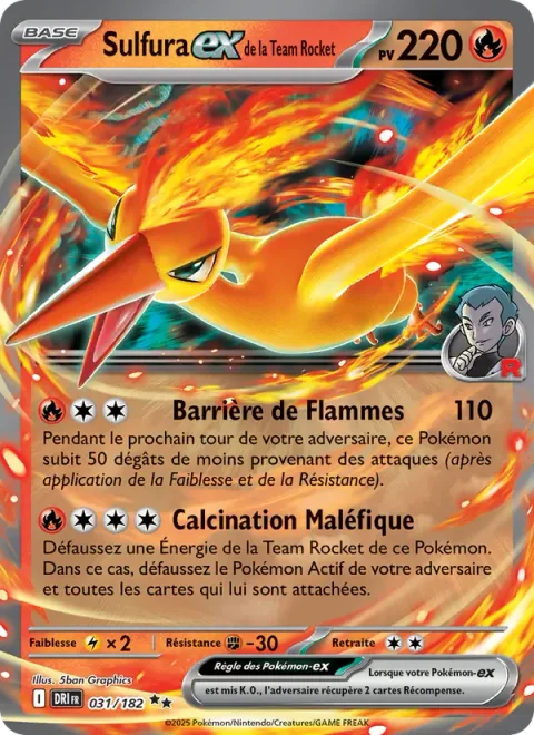 Team Rocket's Moltres ex [Flame Screen | Evil Incineration]