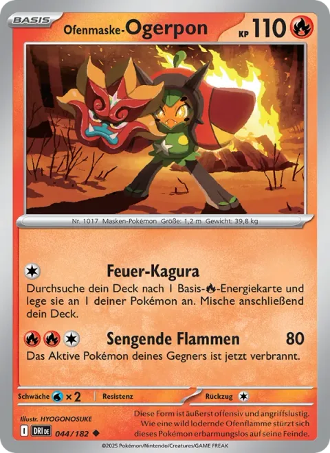 Hearthflame Mask Ogerpon [Fire Kagura | Searing Flame]