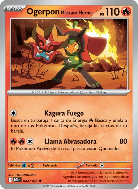 Hearthflame Mask Ogerpon [Fire Kagura | Searing Flame]
