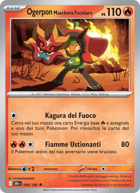Hearthflame Mask Ogerpon [Fire Kagura | Searing Flame]