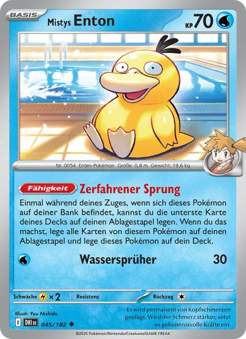 Misty's Psyduck [Flustered Leap | Sprinkle Water]