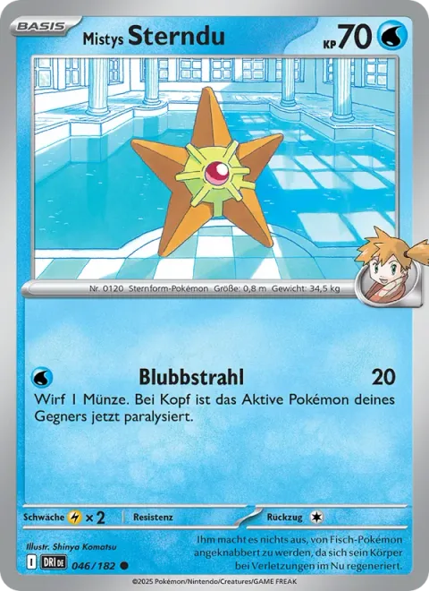 Misty's Staryu [Bubble Beam]