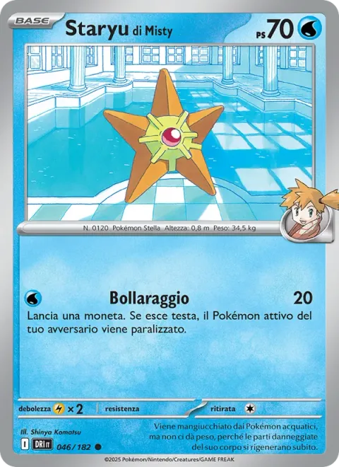 Misty's Staryu [Bubble Beam]