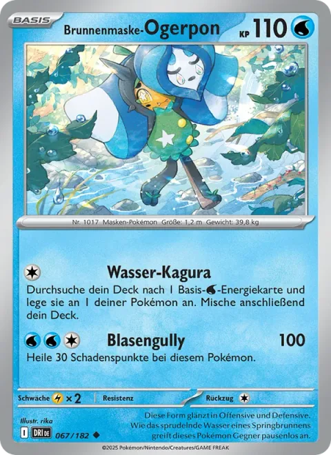 Wellspring Mask Ogerpon [Water Kagura | Bubble Drain]