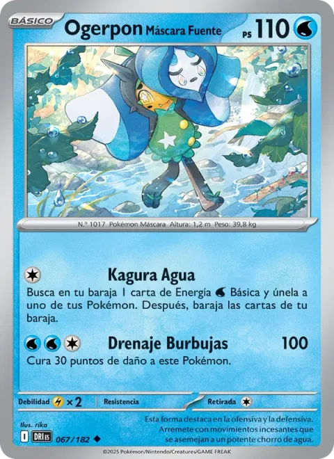 Wellspring Mask Ogerpon [Water Kagura | Bubble Drain]