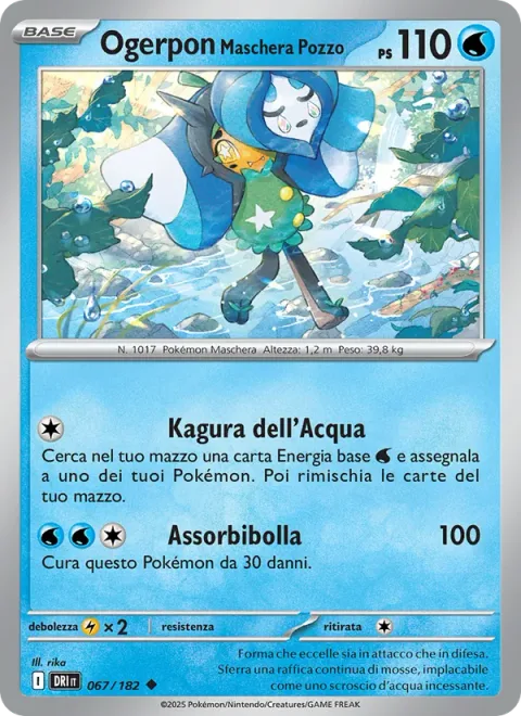 Wellspring Mask Ogerpon [Water Kagura | Bubble Drain]